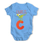 Personalised Dinosaur Letter C Funny One-piece Infant Baby Bodysuits Babygrows Onesie