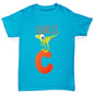 Personalised Dinosaur Letter C Boy's T-Shirt