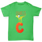 Personalised Dinosaur Letter C Boy's T-Shirt