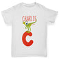Personalised Dinosaur Letter C Boy's T-Shirt