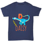 Personalised Dinosaur Letter D Boy's T-Shirt