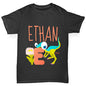 Personalised Dinosaur Letter E Boy's T-Shirt