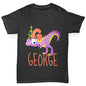 Personalised Dinosaur Letter G Boy's T-Shirt