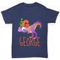 Personalised Dinosaur Letter G Boy's T-Shirt