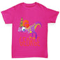 Personalised Dinosaur Letter G Girl's T-Shirt 