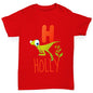 Personalised Dinosaur Letter H Boy's T-Shirt