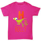 Personalised Dinosaur Letter H Girl's T-Shirt 