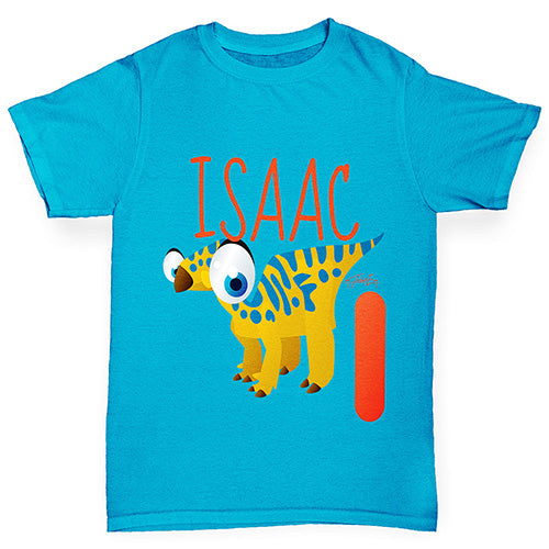 Personalised Dinosaur Letter I Boy's T-Shirt