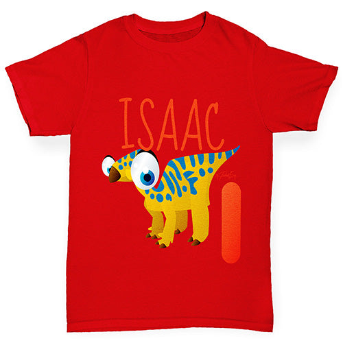 Personalised Dinosaur Letter I Boy's T-Shirt
