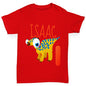 Personalised Dinosaur Letter I Girl's T-Shirt 