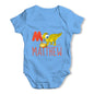 Personalised Dinosaur Letter M Funny One-piece Infant Baby Bodysuits Babygrows Onesie