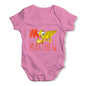 Personalised Dinosaur Letter M Funny One-piece Infant Baby Bodysuits Babygrows Onesie