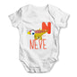 Personalised Dinosaur Letter N Funny One-piece Infant Baby Bodysuits Babygrows Onesie