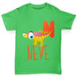 Personalised Dinosaur Letter N Boy's T-Shirt