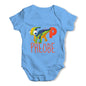 Personalised Dinosaur Letter P Funny One-piece Infant Baby Bodysuits Babygrows Onesie
