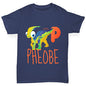 Personalised Dinosaur Letter P Boy's T-Shirt