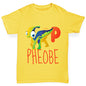 Personalised Dinosaur Letter P Boy's T-Shirt