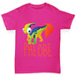 Personalised Dinosaur Letter P Girl's T-Shirt 
