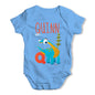 Personalised Dinosaur Letter Q Funny One-piece Infant Baby Bodysuits Babygrows Onesie