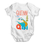 Personalised Dinosaur Letter Q Funny One-piece Infant Baby Bodysuits Babygrows Onesie