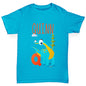 Personalised Dinosaur Letter Q Boy's T-Shirt