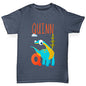 Personalised Dinosaur Letter Q Boy's T-Shirt