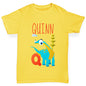 Personalised Dinosaur Letter Q Girl's T-Shirt 