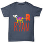 Personalised Dinosaur Letter R Boy's T-Shirt