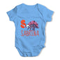 Personalised Dinosaur Letter S Funny One-piece Infant Baby Bodysuits Babygrows Onesie