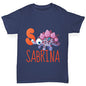 Personalised Dinosaur Letter S Boy's T-Shirt