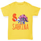 Personalised Dinosaur Letter S Boy's T-Shirt