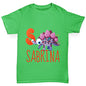 Personalised Dinosaur Letter S Girl's T-Shirt 