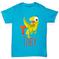 Personalised Dinosaur Letter T Girl's T-Shirt 