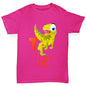 Personalised Dinosaur Letter T Girl's T-Shirt 