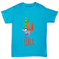 Personalised Dinosaur Letter U Girl's T-Shirt 
