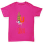 Personalised Dinosaur Letter U Girl's T-Shirt 