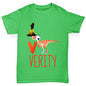 Personalised Dinosaur Letter V Girl's T-Shirt 
