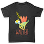 Personalised Dinosaur Letter W Boy's T-Shirt