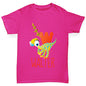 Personalised Dinosaur Letter W Girl's T-Shirt 