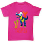 Personalised Dinosaur Letter Y Girl's T-Shirt 