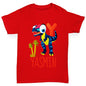 Personalised Dinosaur Letter Y Girl's T-Shirt 