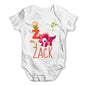 Personalised Dinosaur Letter Z Funny One-piece Infant Baby Bodysuits Babygrows Onesie
