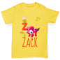 Personalised Dinosaur Letter Z Girl's T-Shirt 