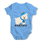 Personalised Cartoon Polar Bear Baby Grow Bodysuit