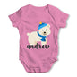Personalised Cartoon Polar Bear Baby Grow Bodysuit