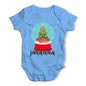 Personalised Christmas Snow Globe Baby Grow Bodysuit