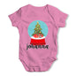 Personalised Christmas Snow Globe Baby Grow Bodysuit