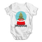 Personalised Christmas Snow Globe Baby Grow Bodysuit