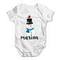 Personalised Cartoon Snowman Baby Grow Bodysuit
