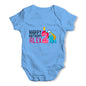 Personalised Dinosaur 2nd Birthday Baby Grow Bodysuit